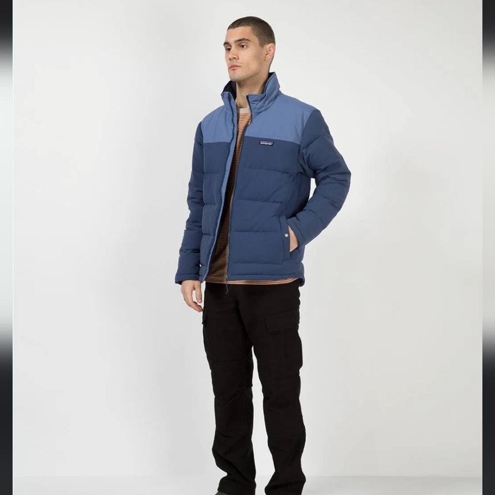 Patagonia Men's Bivy Down Blue Puffer Jacket